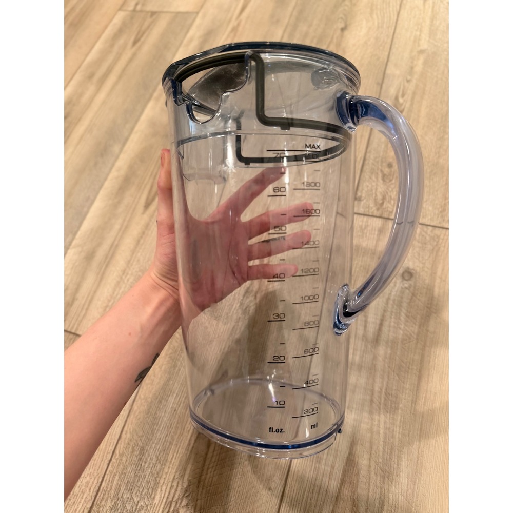 Breville 70oz 2000ml Juice Jug Pitcher with Froth Separator Lid BPA Free Clear